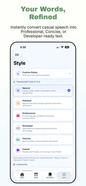 FluidVox: Speech To Text screenshot 2