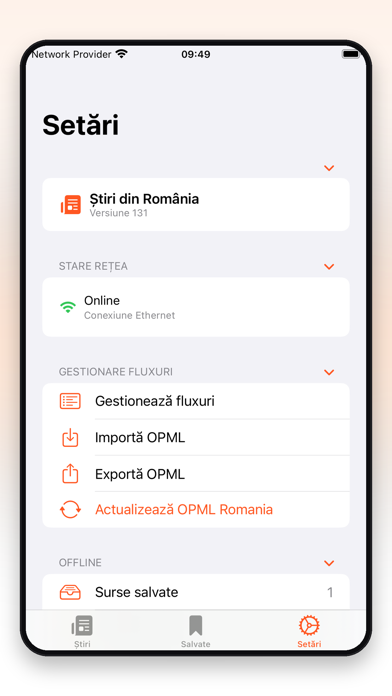 Știri din România iPhone screenshot