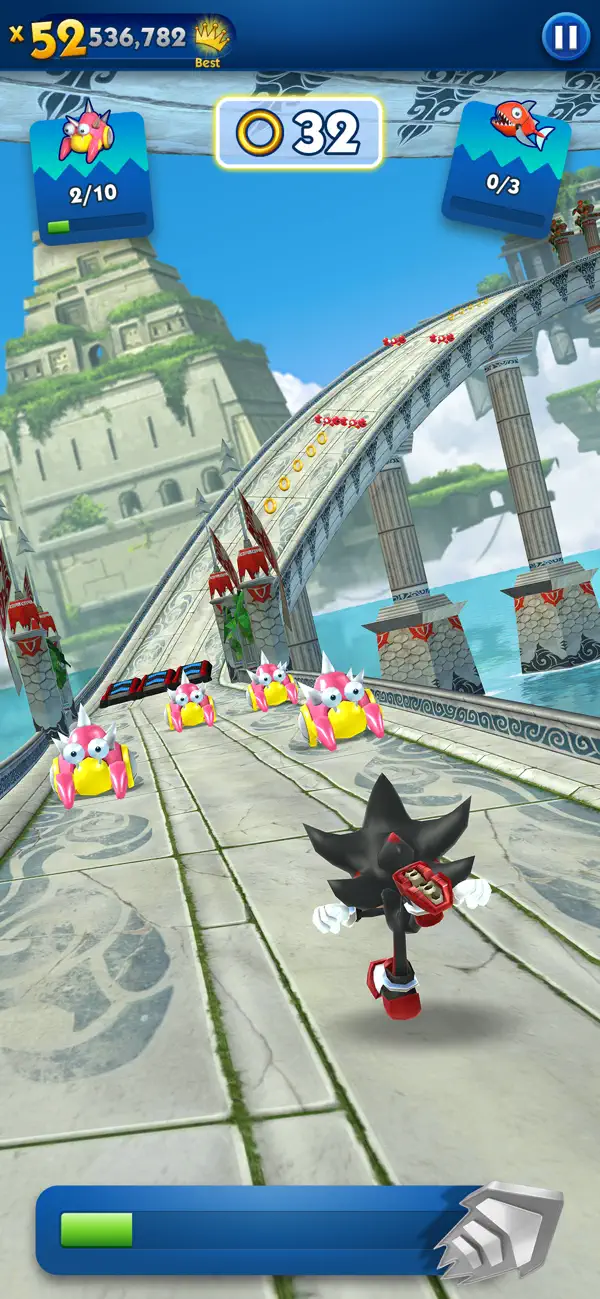 Sonic Dash: Endloser Lauf iPhone Spiel Screenshot 2 – Spiele
