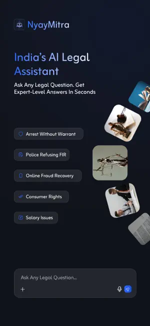 NyayMitra : AI Legal Help screenshot 1