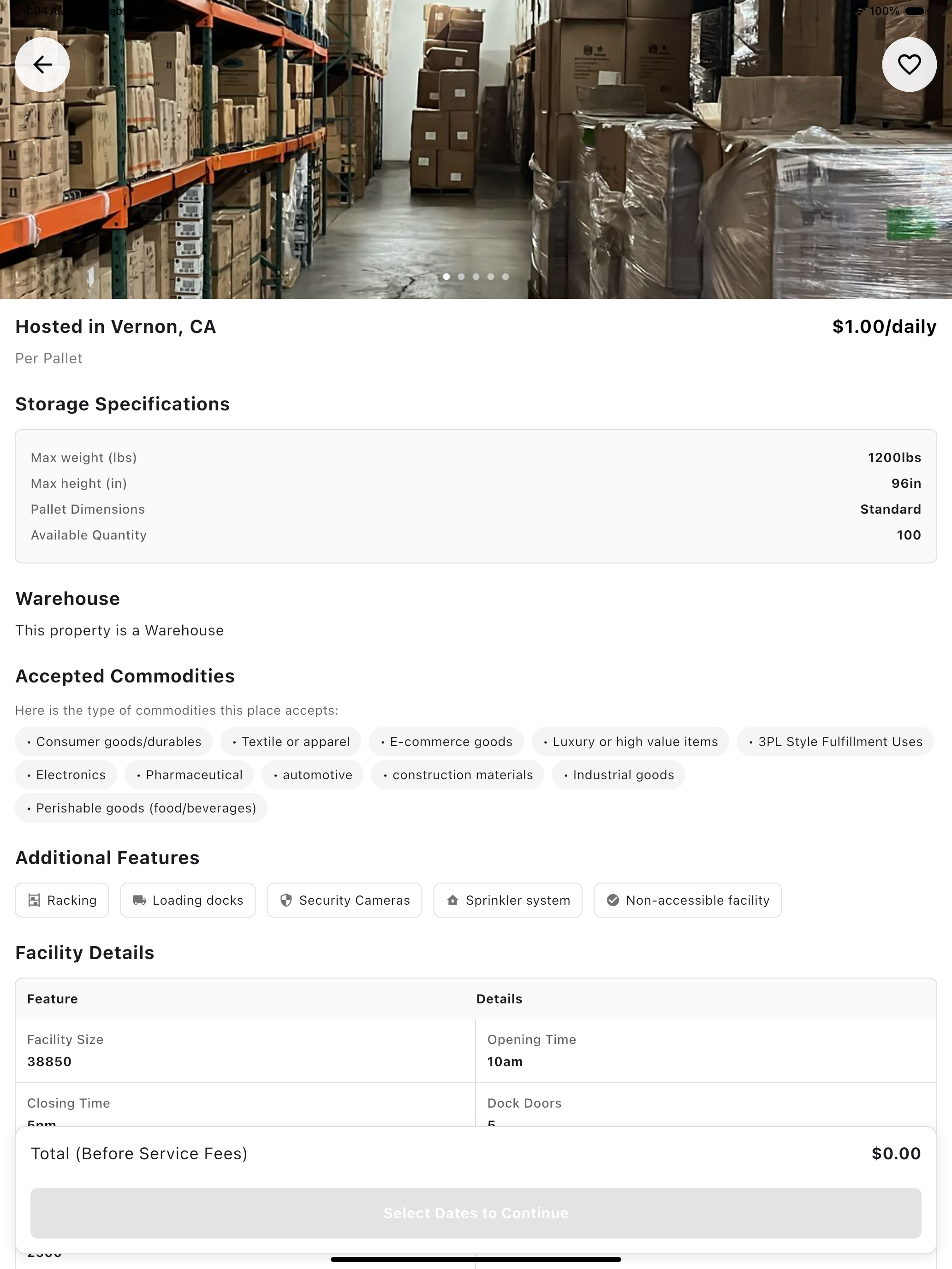 Warehousable