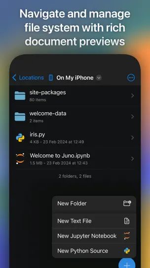 Captura de pantalla de Juno en iPhone 4