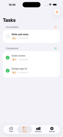 Pomodoro - Focus & Tasks Screenshot 2 of 3