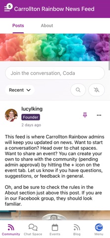 Carrollton Rainbow Community iPhone screenshot