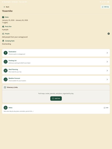 Complete Camping App iPad screenshot