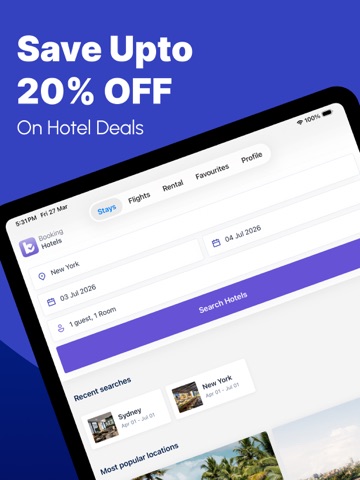 Booking Hotels・Cheap Hotel App iPad screenshot