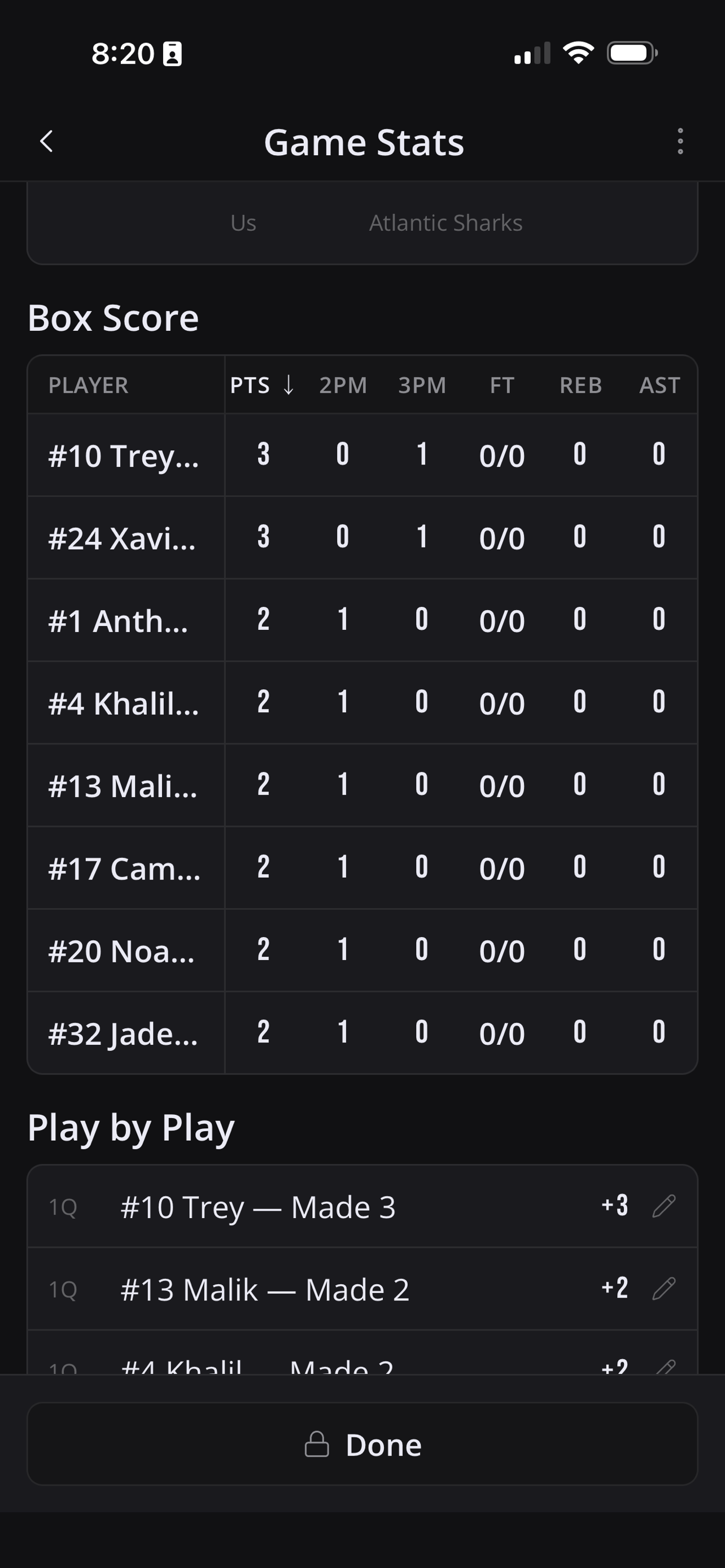 GameOS: Team App for Coaches
