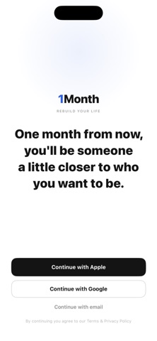 1 Month iPhone screenshot