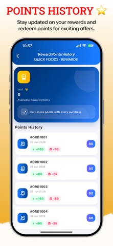 Quick Foods Rewards iPhone screenshot