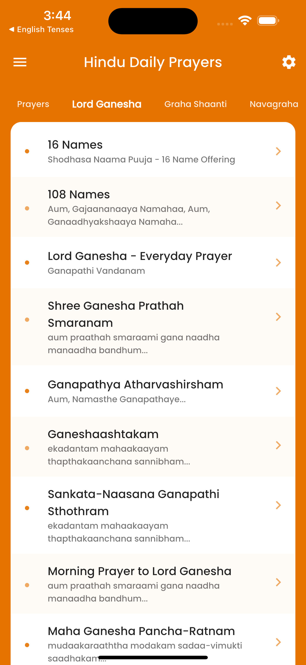 Hindu Daily Prayers