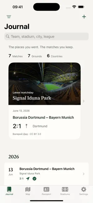GroundHopping: Stadium Diary screenshot 1