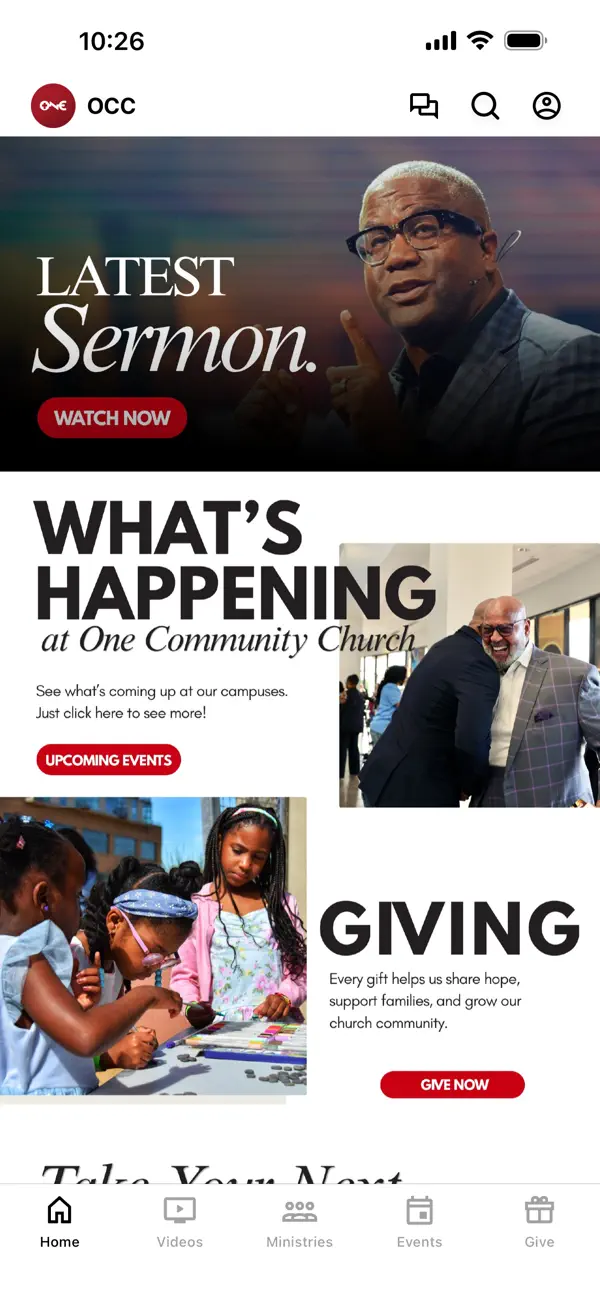 Screenshot #1 pour One Community Church Texas