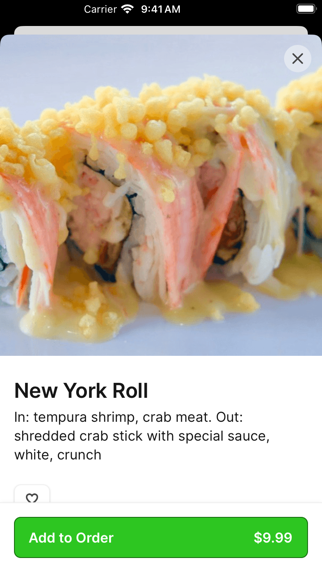 Awi Sushi iPhone screenshot 4 - Food & Drink app