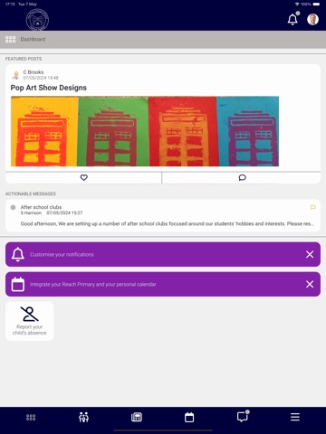 The Priory Primary School App iPad screenshot