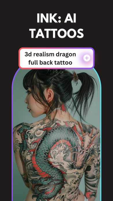 INK: AI Tattoo Generator & Art Screenshot