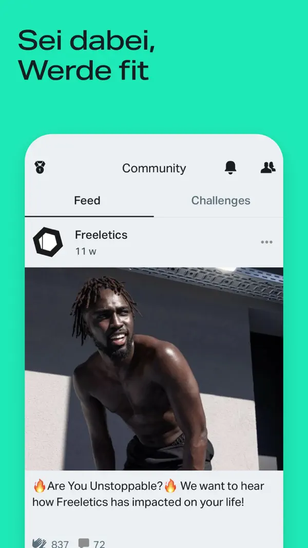 Freeletics: HIIT Fitness Coach iPhone App Screenshot 9 – Gesundheit & Fitness