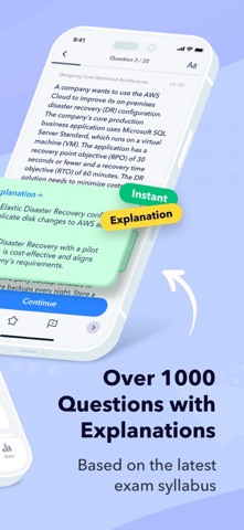 AWS SAA-C03 Exam Prep 2026 iPhone screenshot