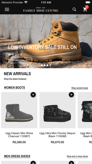 Family Shoe Centre Screenshot