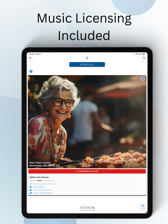AttendLive iPad screenshot 4 - Photo & Video app