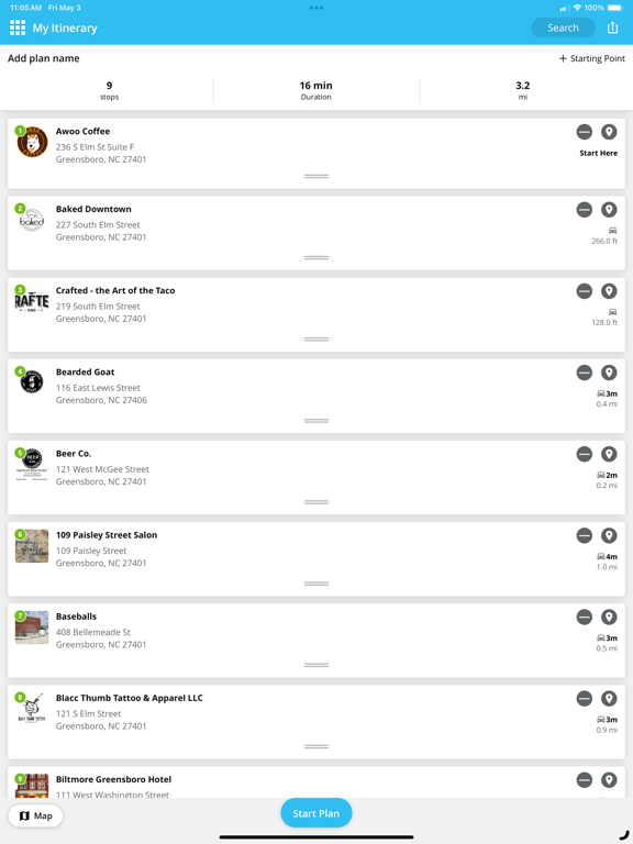 Downtown Greensboro iPad screenshot 9 - Travel app
