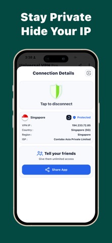 Universal VPN : Fast VPN Proxy Screenshot 4 of 6