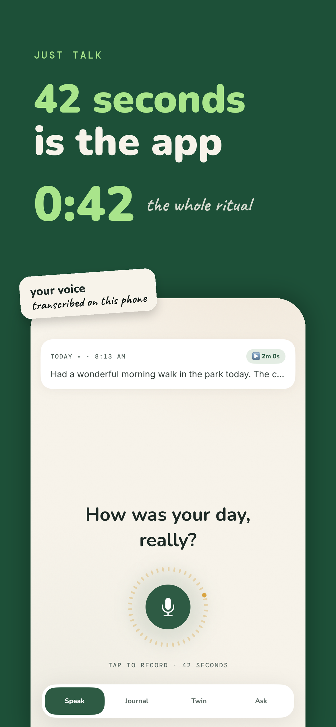 DailyVox: Voice Journal Diary screenshot 2