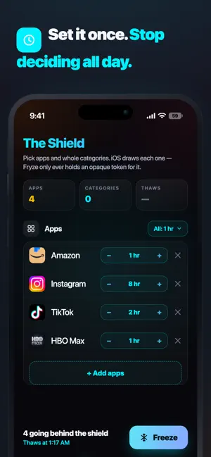Fryze - App Blocker & Focus screenshot 3