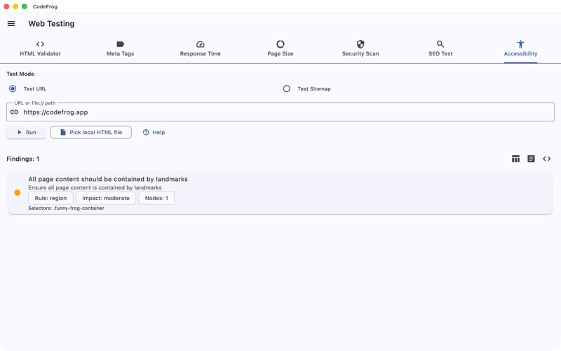 App screenshot