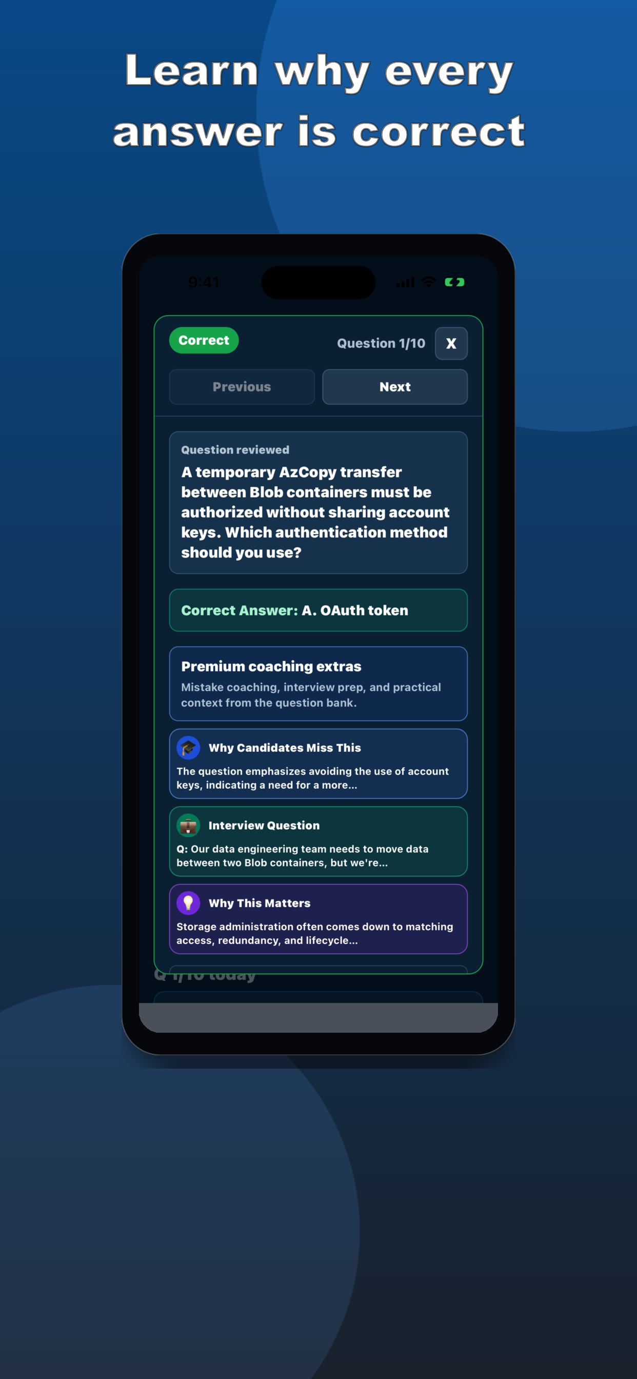 AZ-104 Practice Test screenshot 3