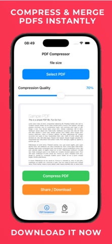 PDF Compressor & Merger Screenshot 1 of 4
