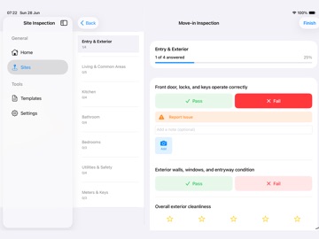 InspectPro: Site Reports iPad screenshot