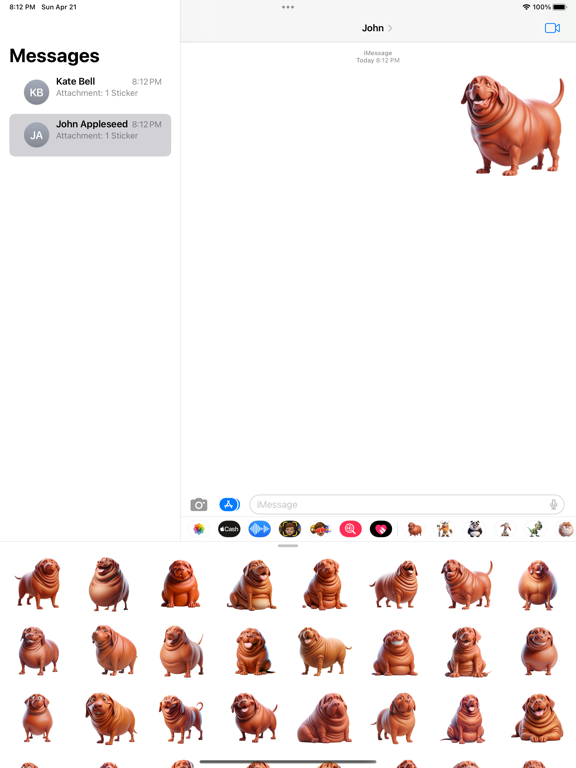 Screenshot #4 pour Fat Vizsla Stickers