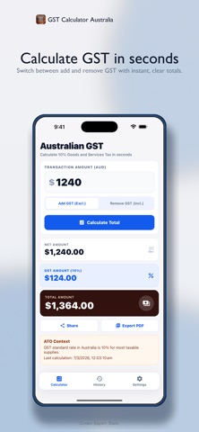 GST Calculator Australia screenshot