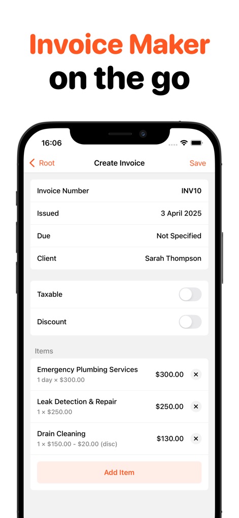 Easy Invoice Maker • Estimate - Business App | MWM