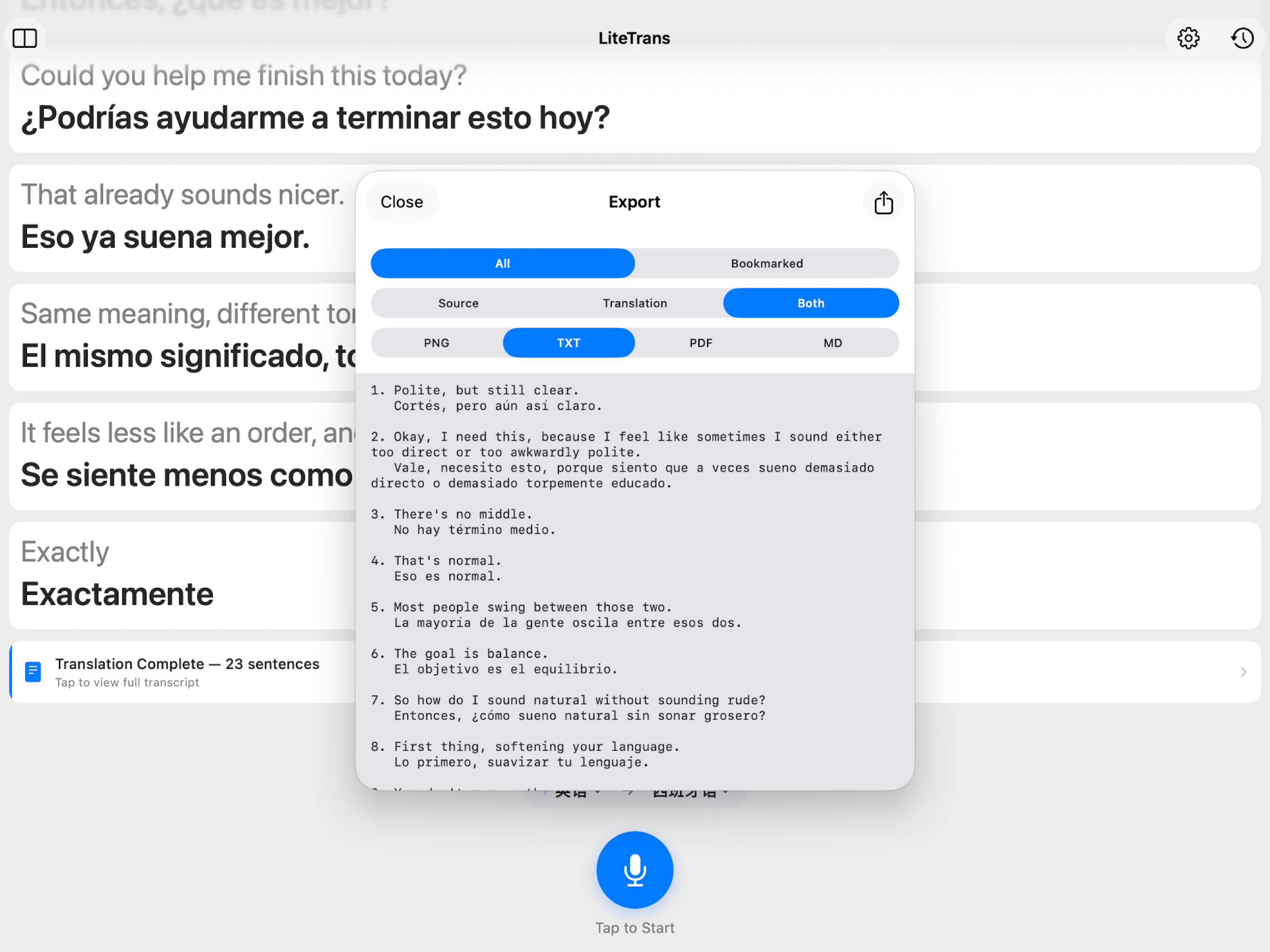 LiteTrans - Offline Translator screenshot 5