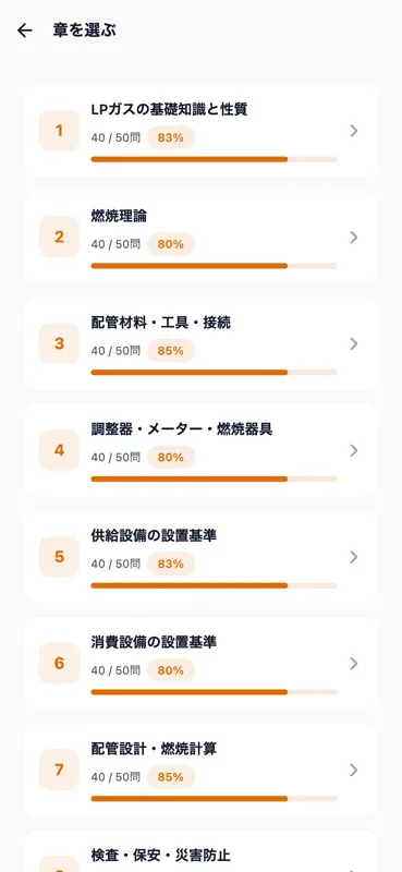 液化石油ガス設備士 対策問題集 500問 screenshot 2 of 6