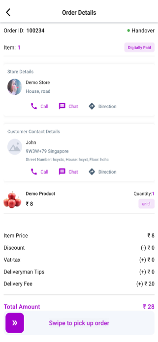 Delivery Man App Screenshot 2 of 4