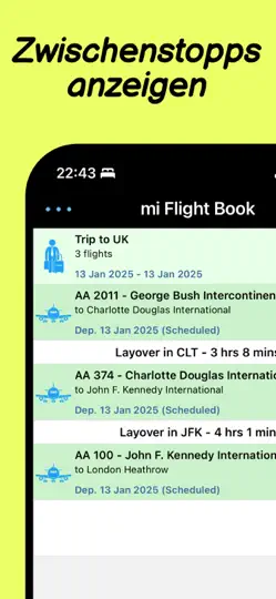 Screenshot von Flight Tracker | Fly Radar 24 auf dem iPhone 5