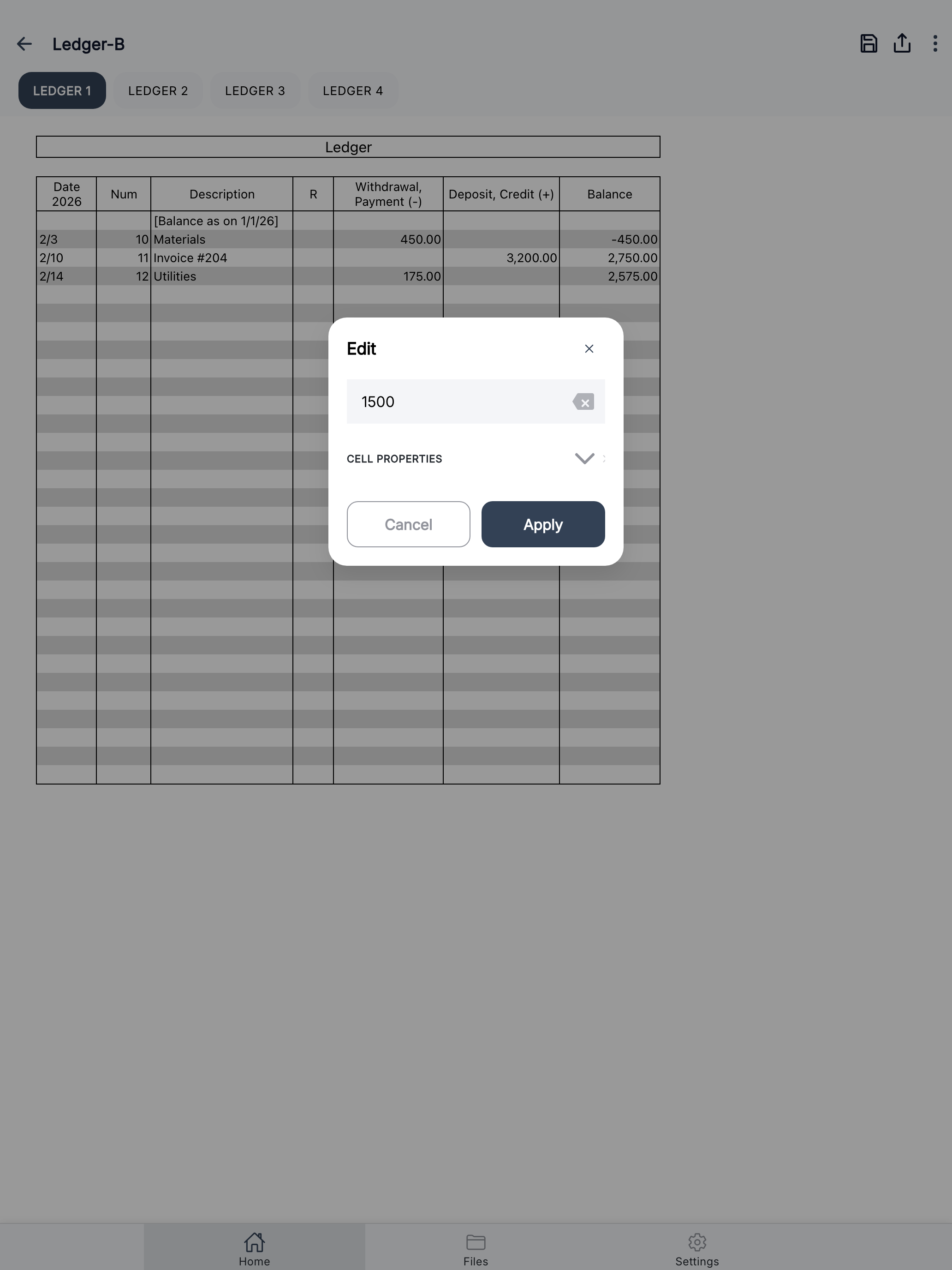 Account Ledger screenshot 14