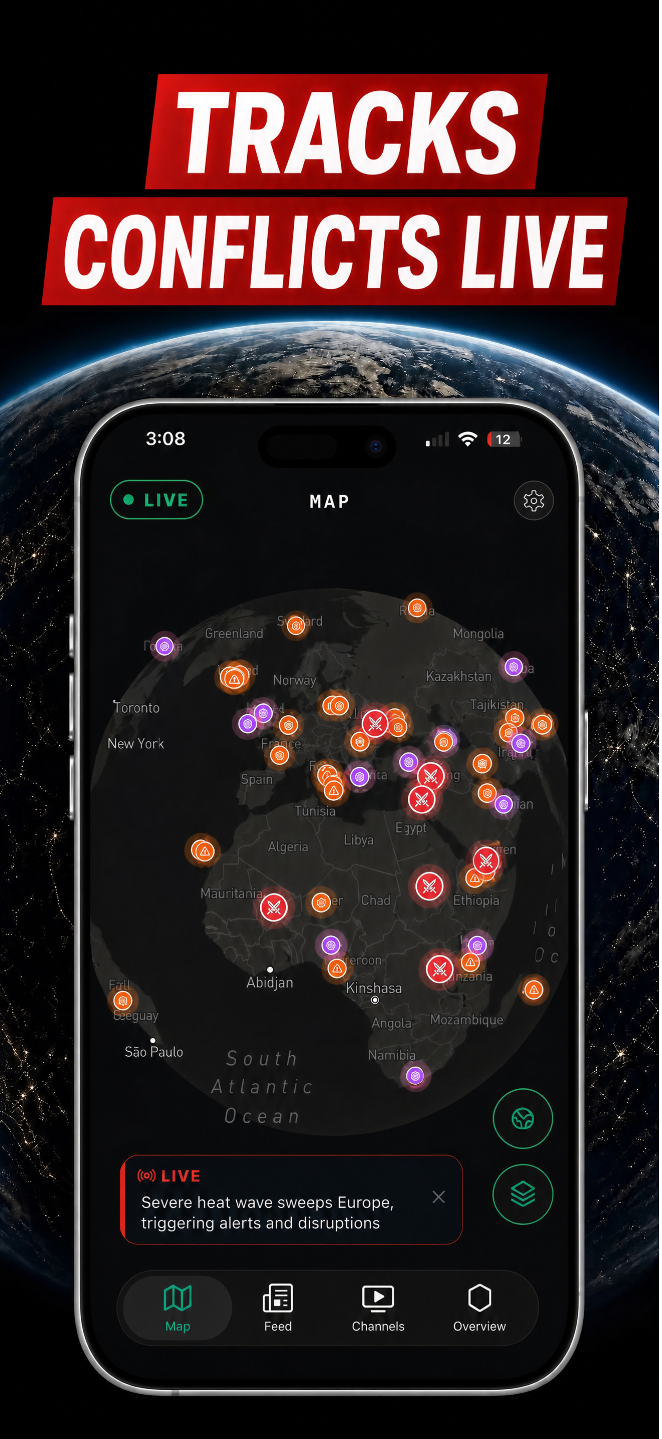 Live World Monitor: GlobeAlert screenshot 3
