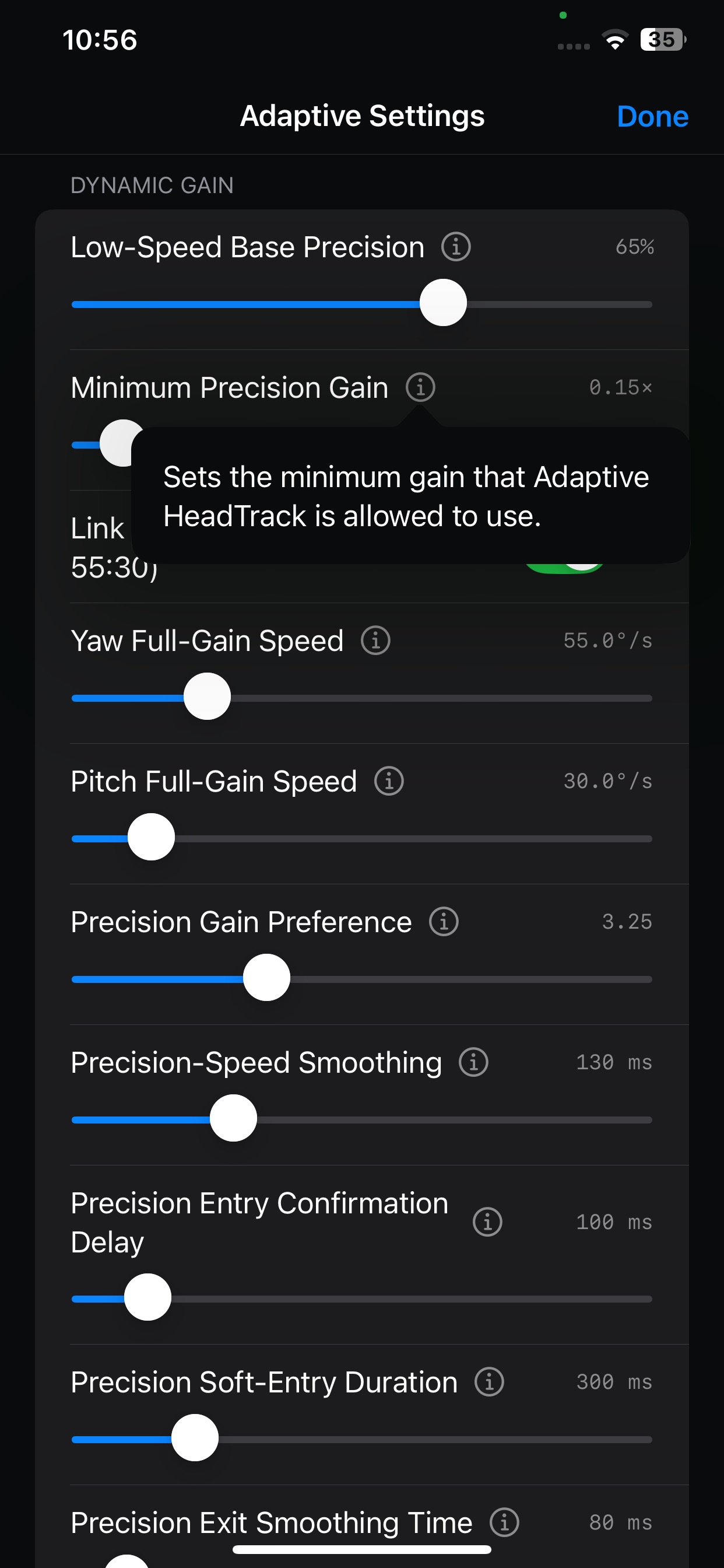 Screenshot 3 of Adaptive HeadTrack