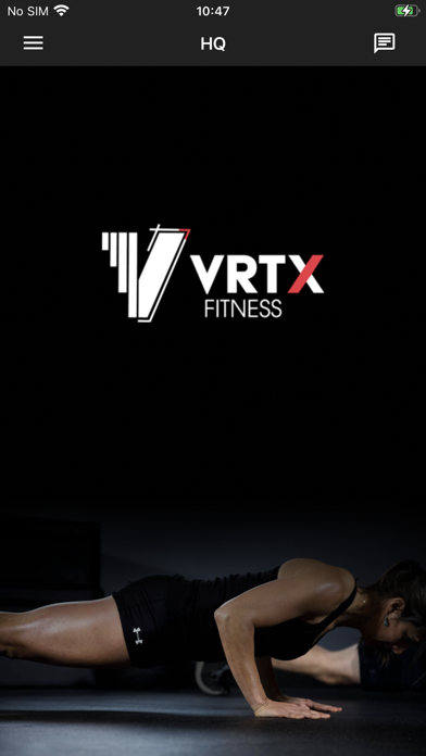 VRTX Fitness. Screenshot