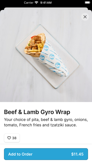 Gyro Concept iPhone screenshot 4 - Food & Drink app