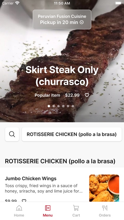 Peruvian Fusion Cuisine