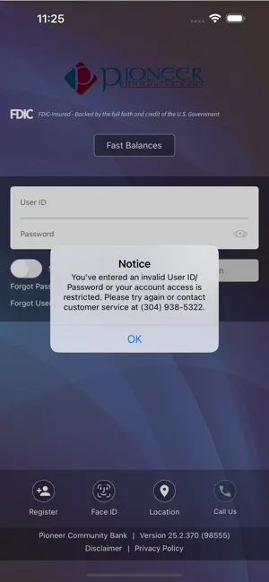Pioneer Community Bank screenshot 1