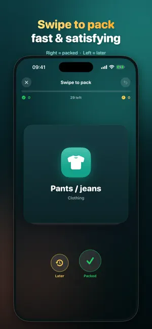 QuickPack: Smart Packing List screenshot 3