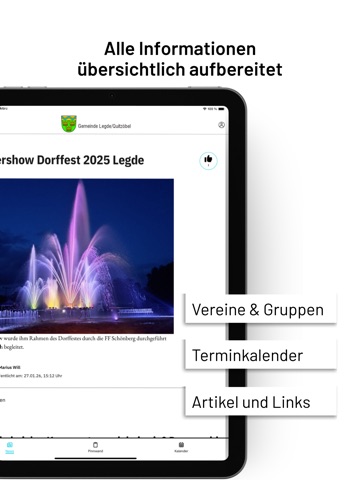 Legde/Quitzöbel iPad screenshot