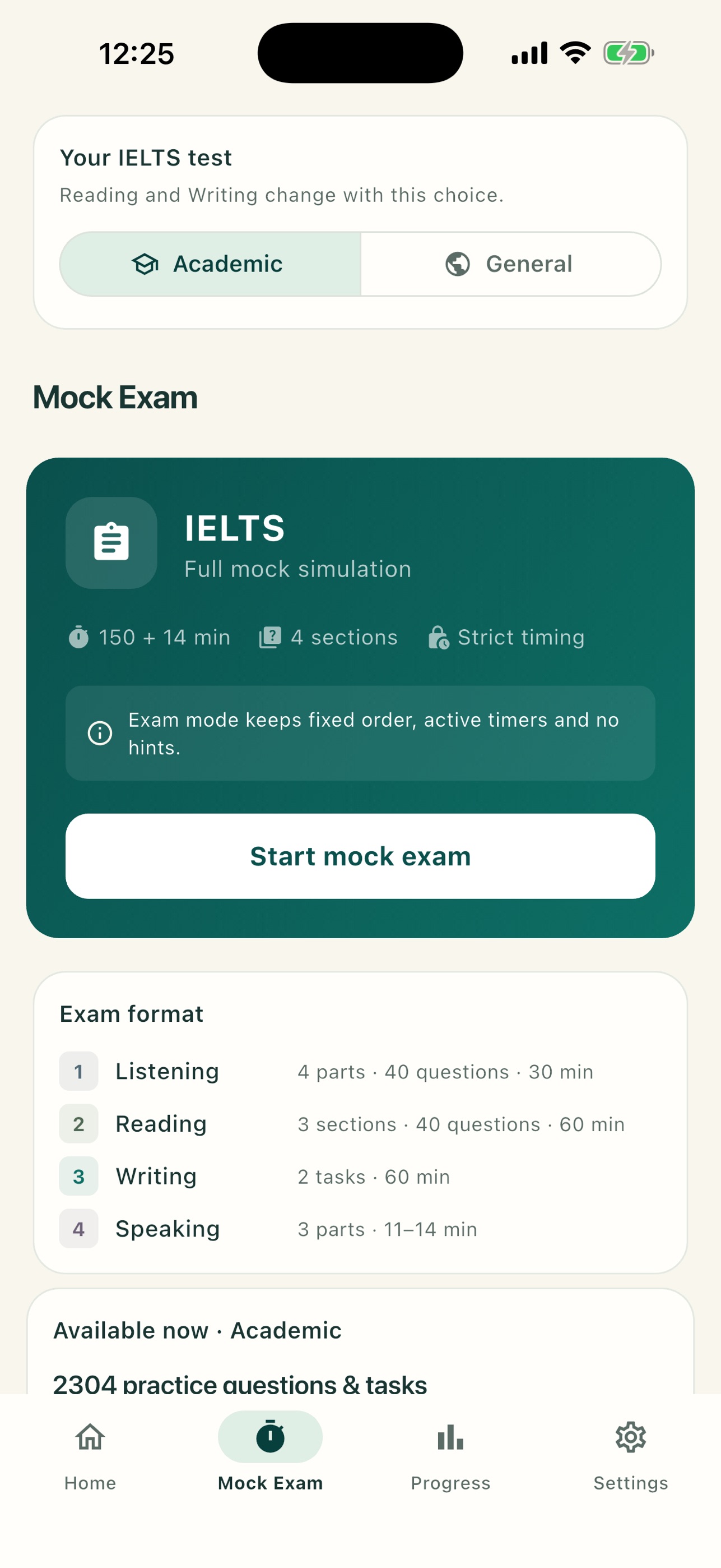 Screenshot 6 of IELTS 2026 Mock Exam