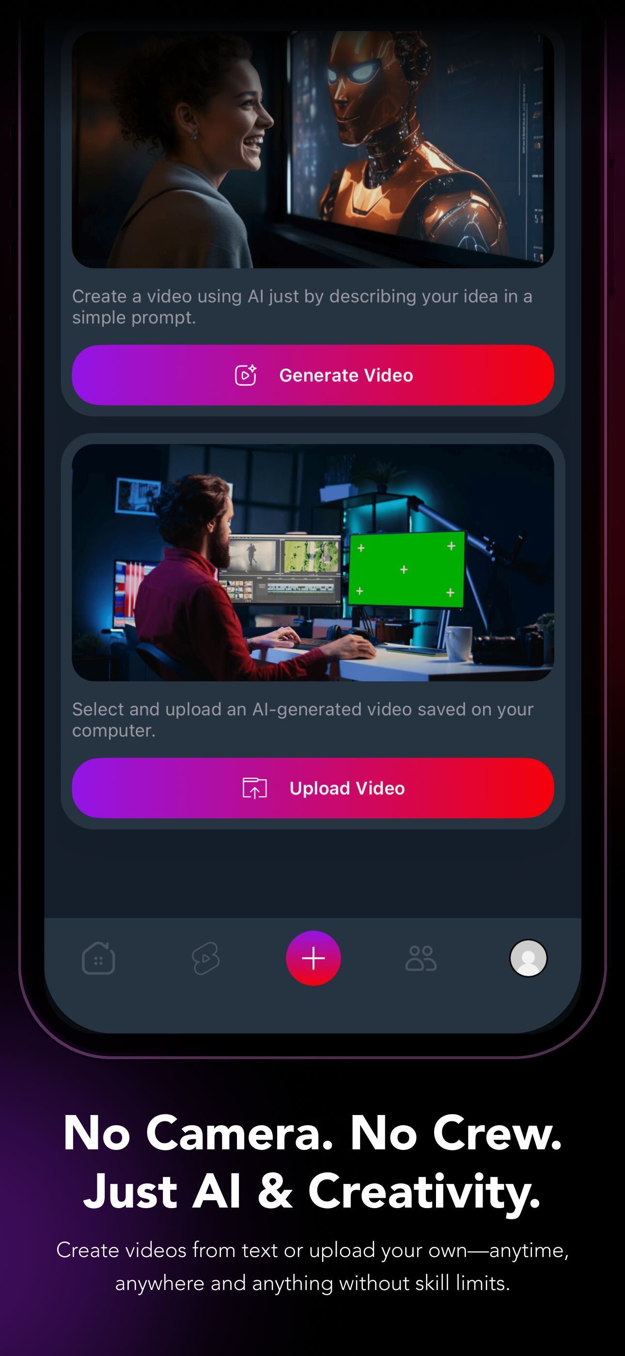 AITube: AI-Only Video Platform