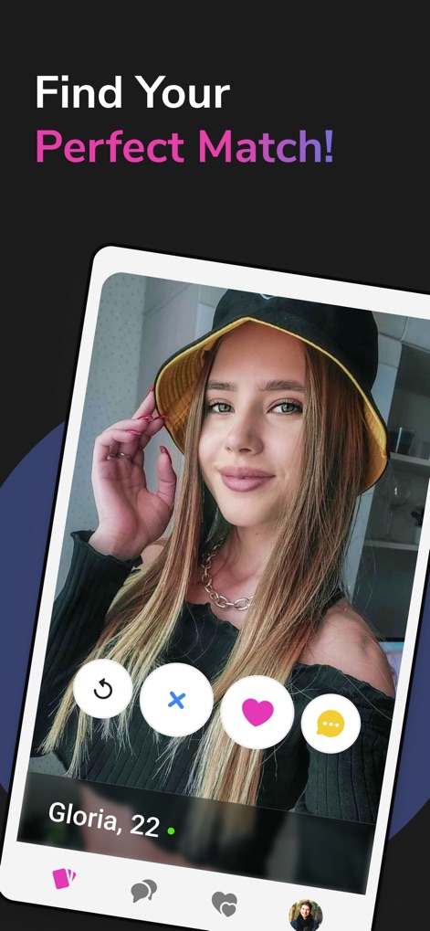 Topface: Meet with new people - See how the app presents comprehensive user profiles and intuitive swipe controls for effortless match discovery.